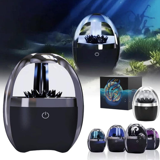 Ferrofluid Speaker Sound Visualizer, Ferrofluid Ferro Fluid Speaker,Transparent Speaker Dancing Ferrofluid with 4-Color Customizable Lights,Magnetic Fluid Speaker Ferrofluid Display Bluetooth Speaker